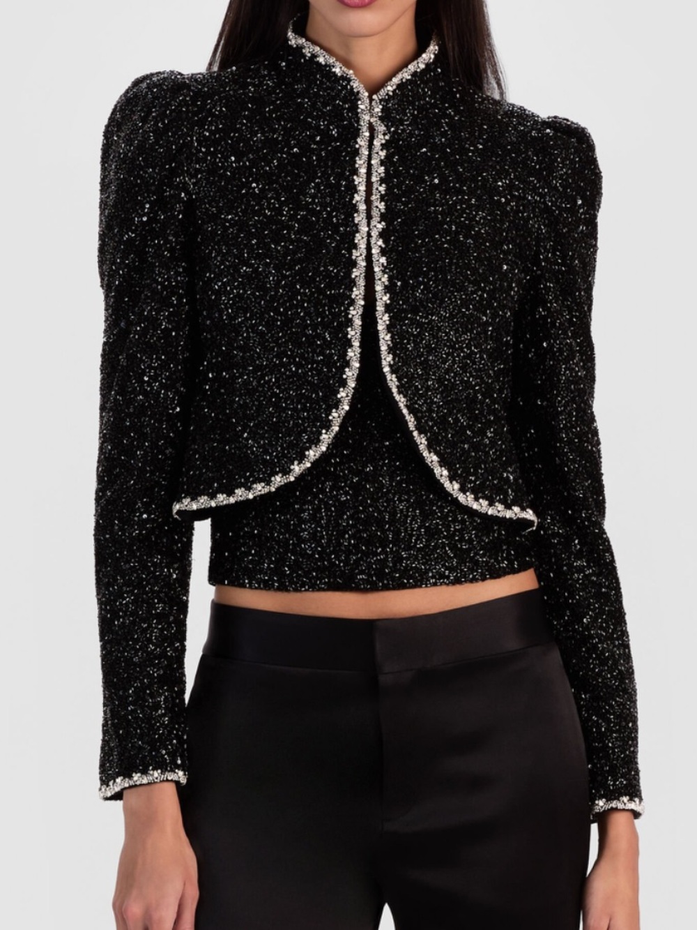 ALICE + OLIVIA
Ilaria Embellished Cropped Jacket